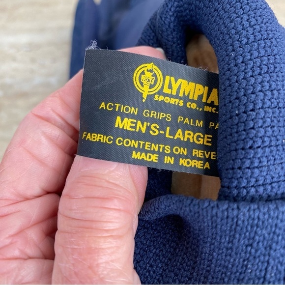 Olympia Gloves Men’s Large Blue Action Grip Palm Patch Insulated Korea - Picture 5 of 7